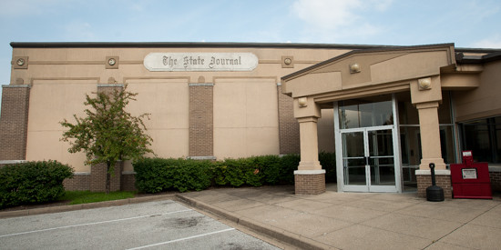 The offices of the State Journal. The newspaper is scheduled to be sold by Dix Communications.